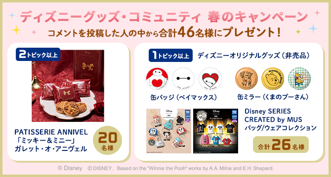 2年目もよろしくね♪ディズニーグッズ・コミュニティ春のキャンペーン